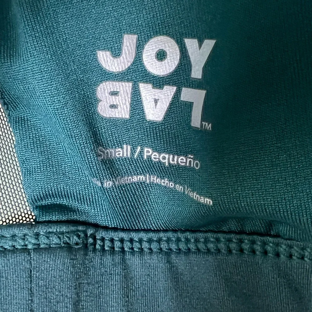 JoyLab Teal Green Criss Cross Mesh Back Sports Bra Size Small like new